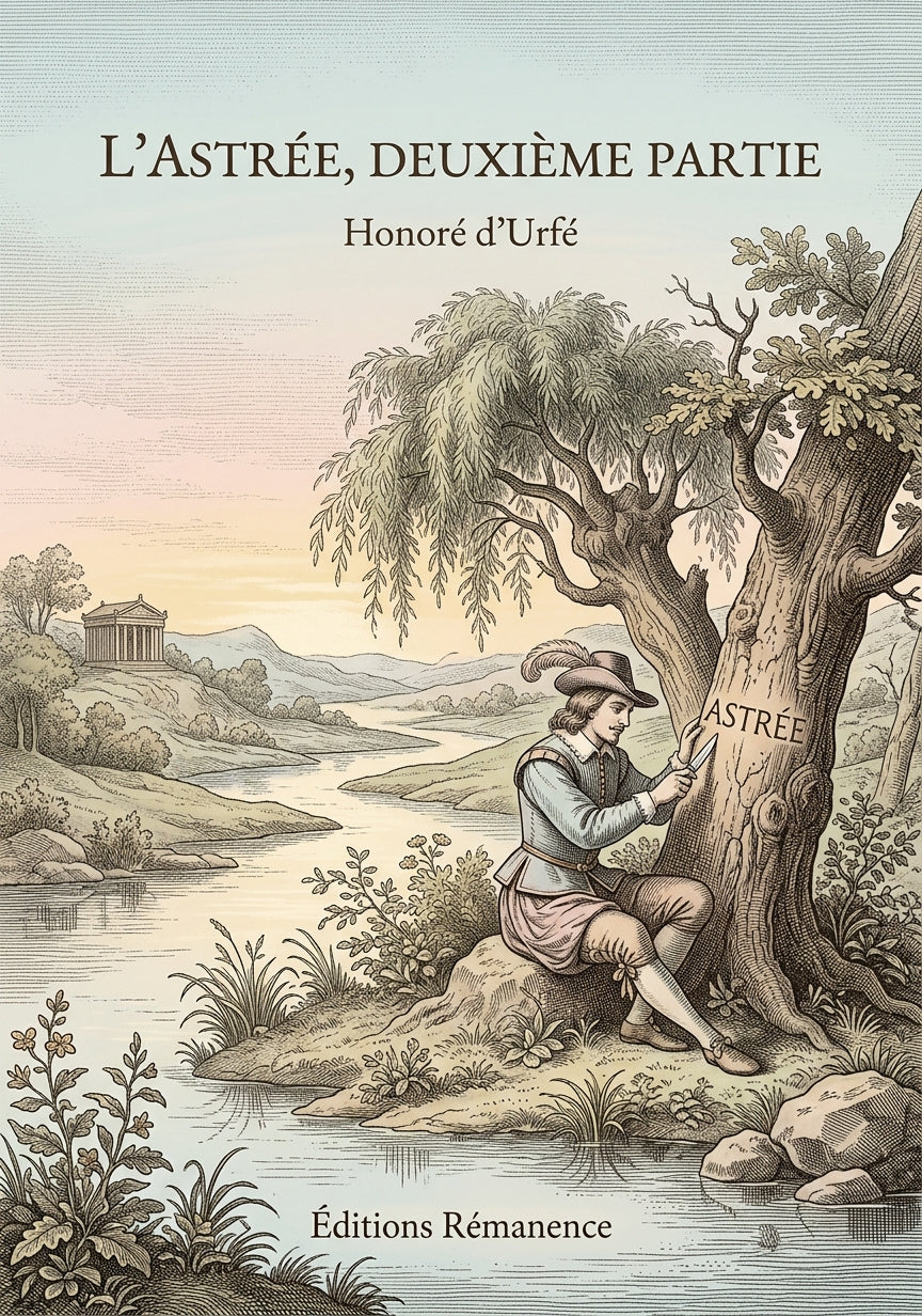 Livre L’Astrée, deuxième partie par Honoré d’Urfé - Couverture - Editions Remanence