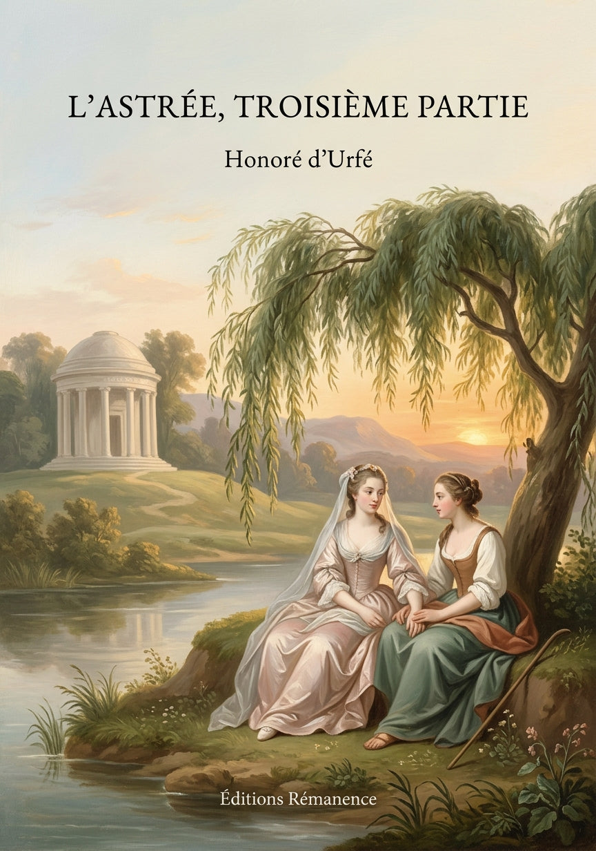 Livre L’Astrée, troisième partie par Honoré d’Urfé - Couverture - Editions Remanence