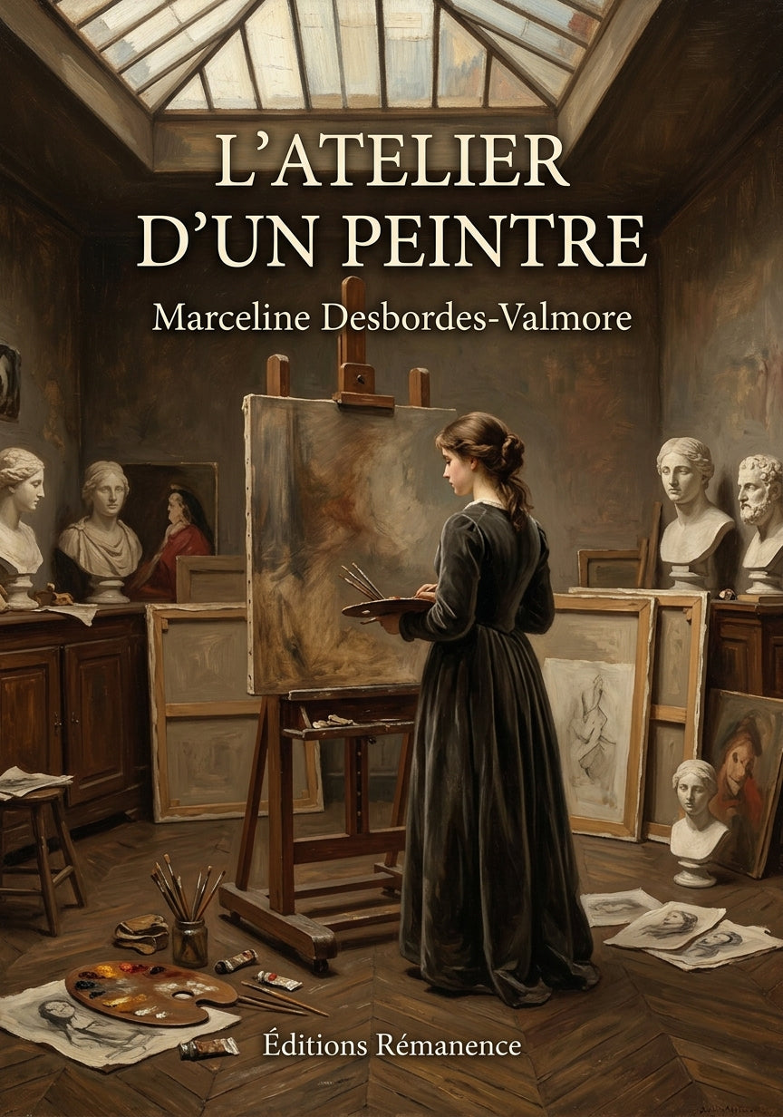 Livre L’Atelier d’un peintre par Marceline Desbordes-Valmore - Couverture - Editions Remanence