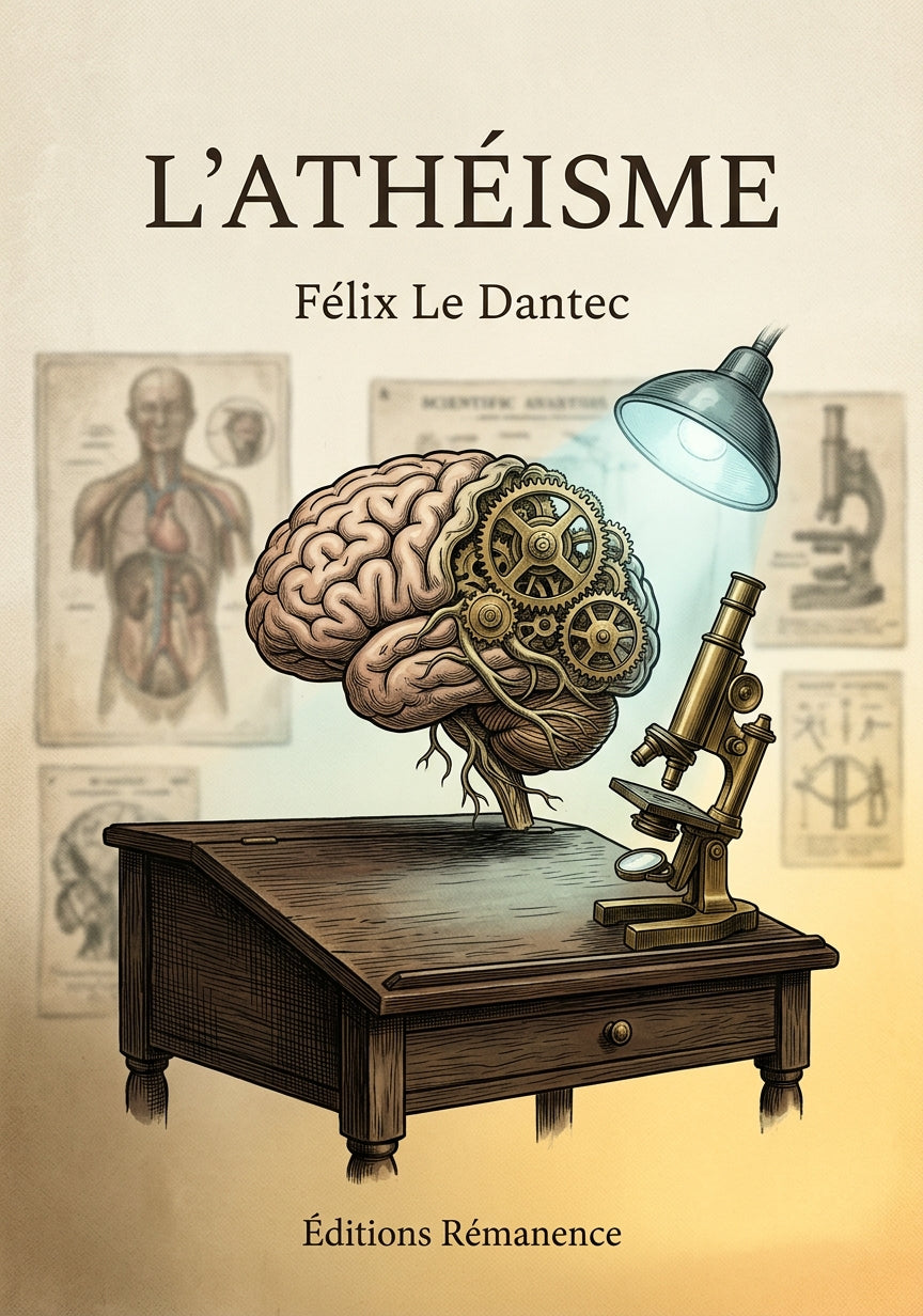 Livre L’Athéisme par Félix Le Dantec - Couverture - Editions Remanence