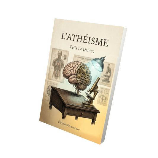 Livre L’Athéisme par Félix Le Dantec - Vue 3D - Editions Remanence