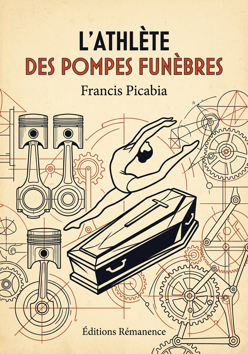 Livre L’Athlète des pompes funèbres par Francis Picabia - Couverture - Editions Remanence
