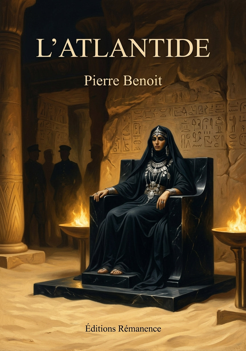 Livre L’Atlantide par Pierre Benoit - Couverture - Editions Remanence