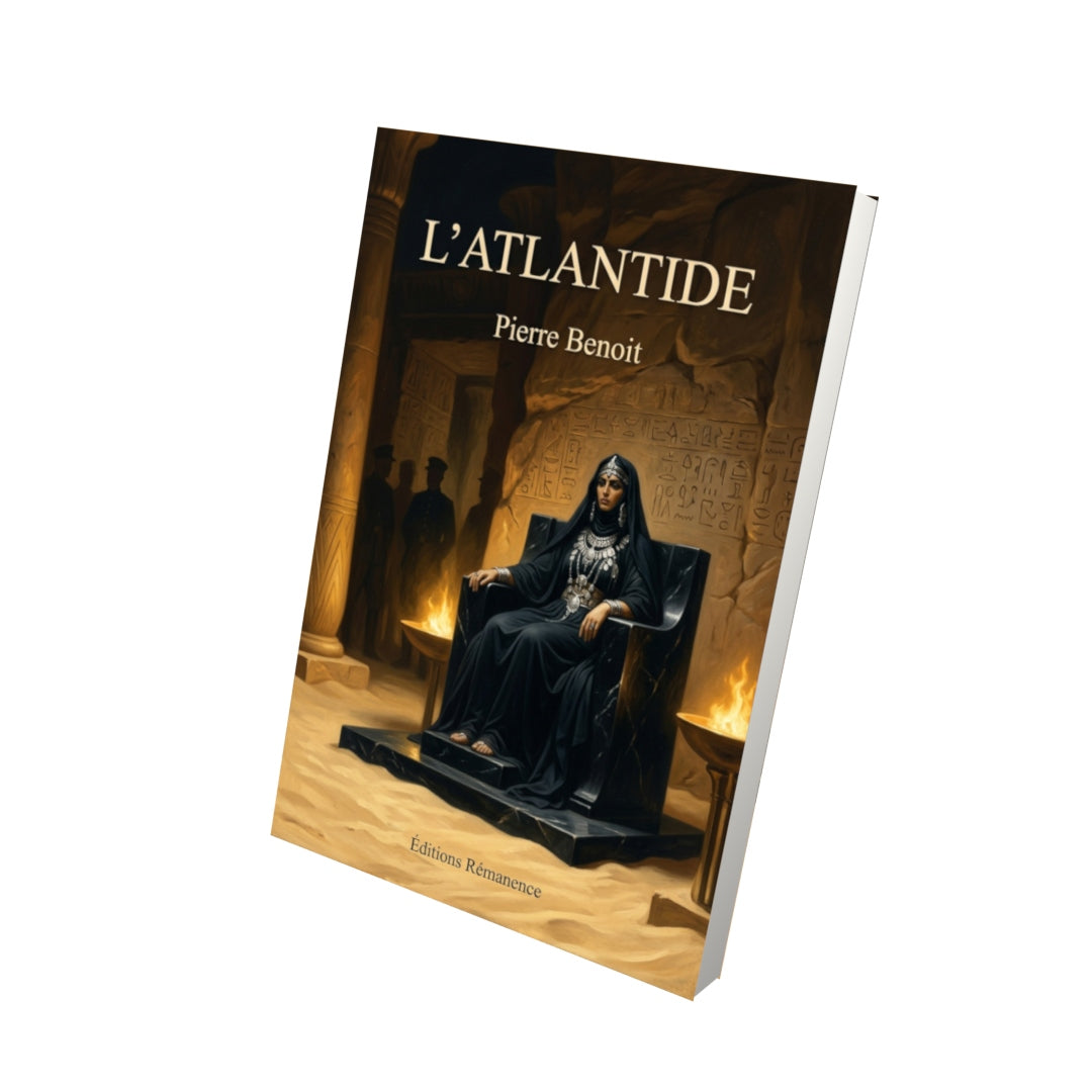 Livre L’Atlantide par Pierre Benoit - Vue 3D - Editions Remanence