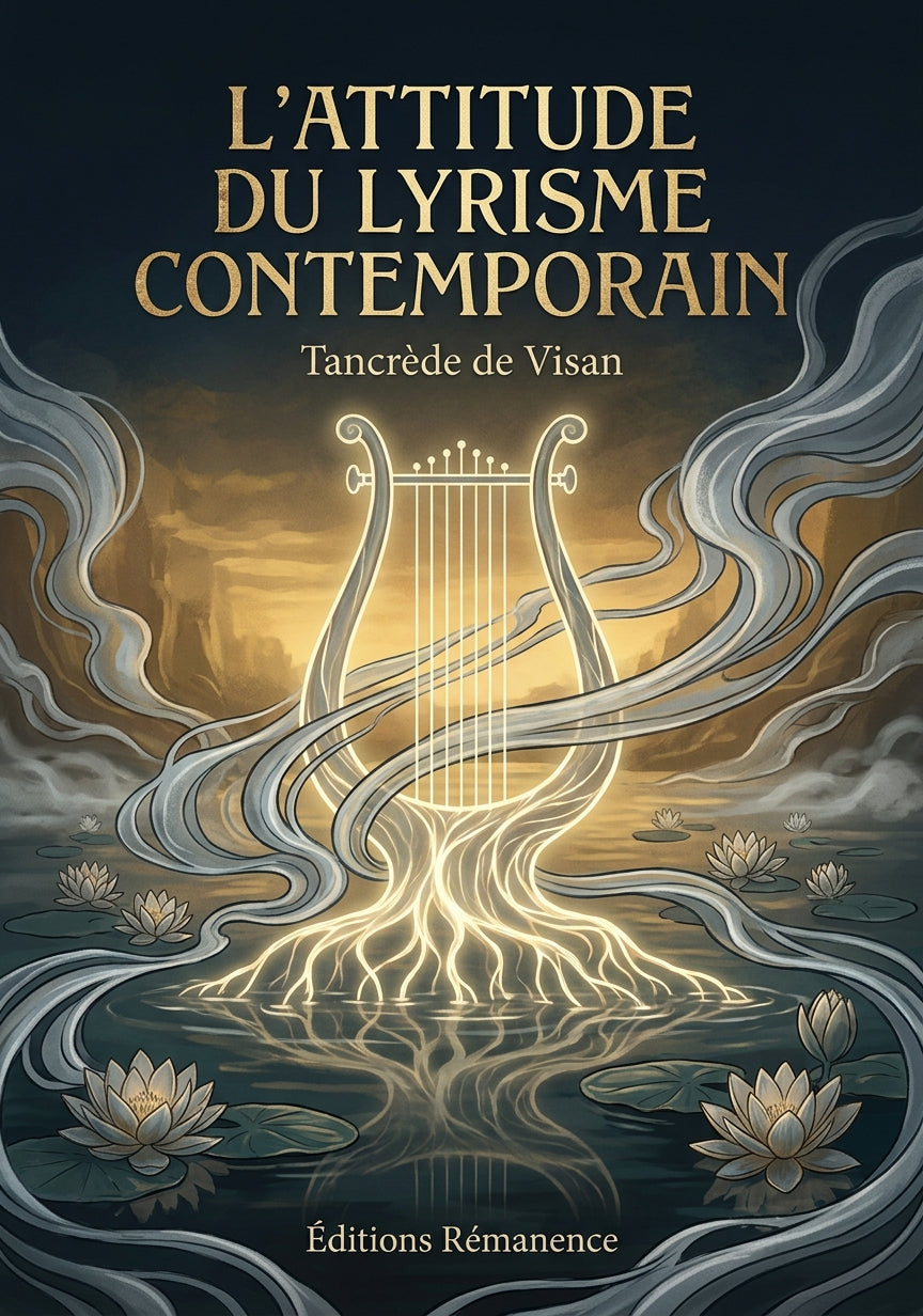 Livre L’Attitude du lyrisme contemporain par Tancrède de Visan - Couverture - Editions Remanence