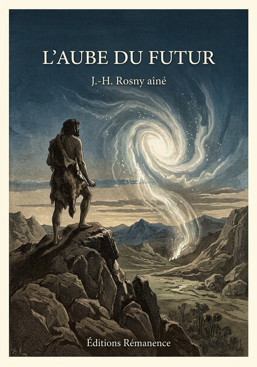 Livre L’Aube du futur par J.-H. Rosny aîné - Couverture - Editions Remanence