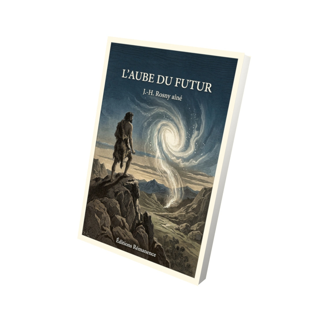 Livre L’Aube du futur par J.-H. Rosny aîné - Vue 3D - Editions Remanence