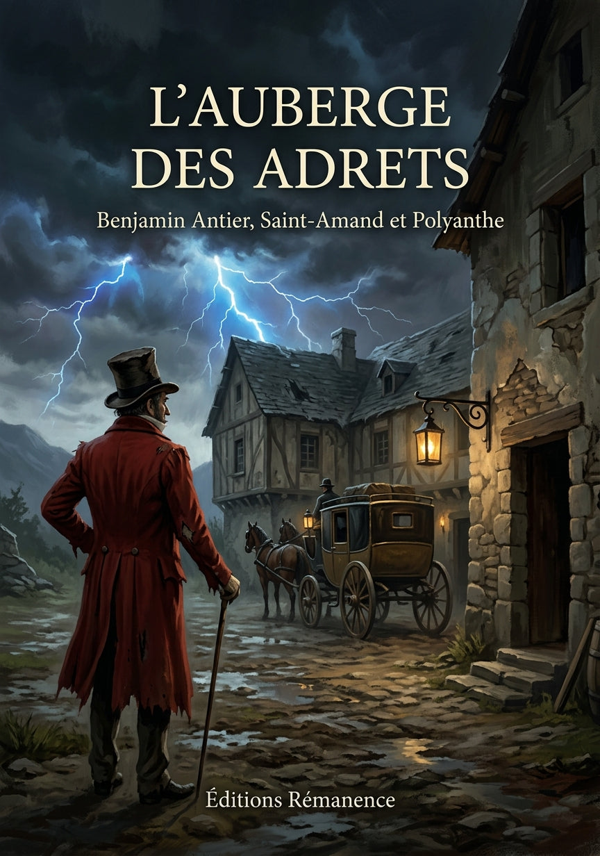 Livre L’Auberge des Adrets par Benjamin Antier, Saint-Amand et Polyanthe - Couverture - Editions Remanence