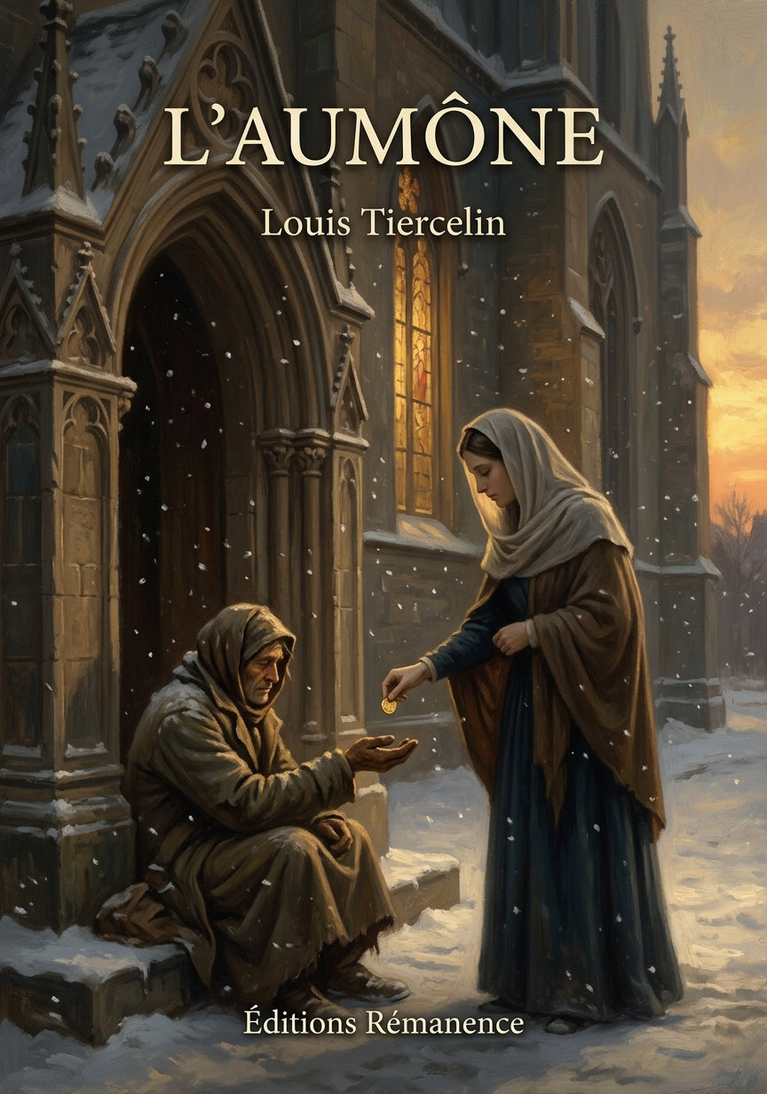 Livre L’Aumône par Louis Tiercelin - Couverture - Editions Remanence