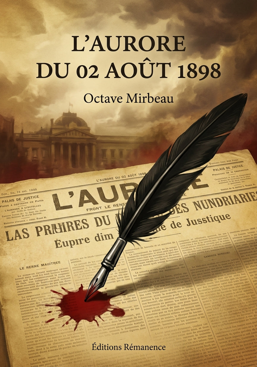 Livre L’Aurore du 02 août 1898 par Octave Mirbeau - Couverture - Editions Remanence