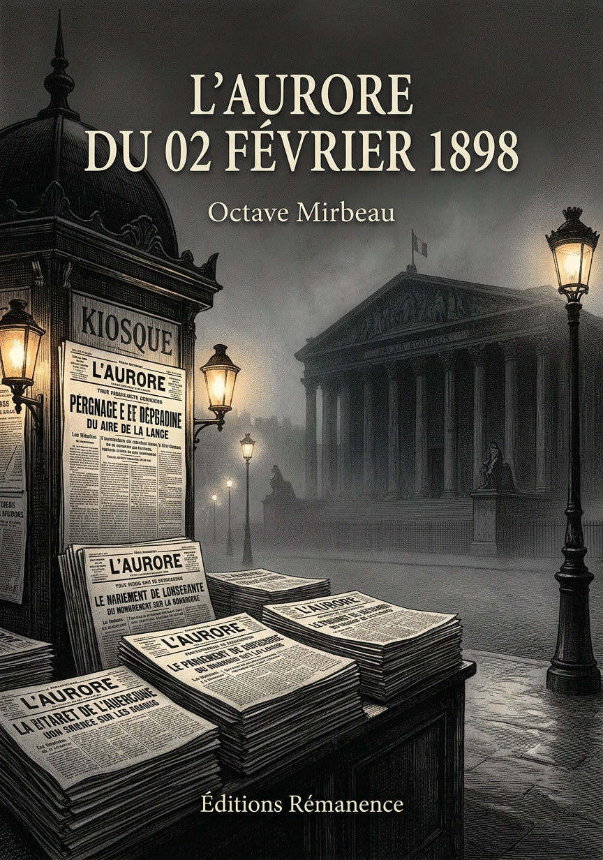 Livre L’Aurore du 02 février 1898 par Octave Mirbeau - Couverture - Editions Remanence