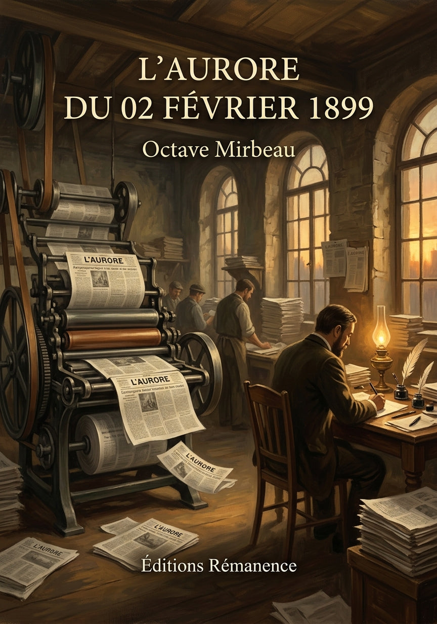 Livre L’Aurore du 02 février 1899 par Octave Mirbeau - Couverture - Editions Remanence