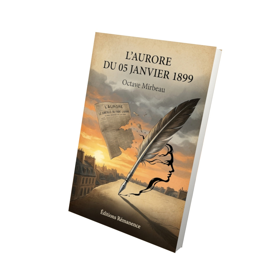 Livre L’Aurore du 05 janvier 1899 par Octave Mirbeau - Vue 3D - Editions Remanence