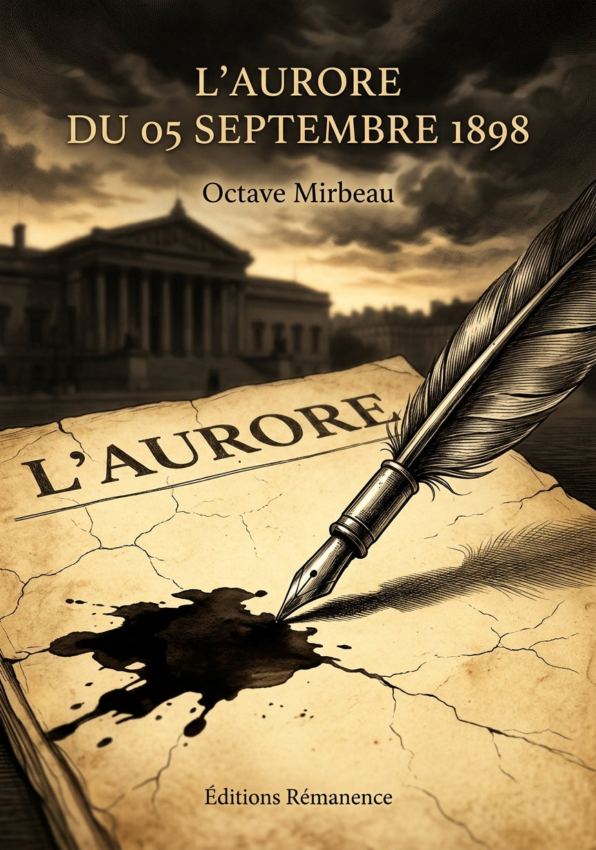Livre L’Aurore du 05 septembre 1898 par Octave Mirbeau - Couverture - Editions Remanence