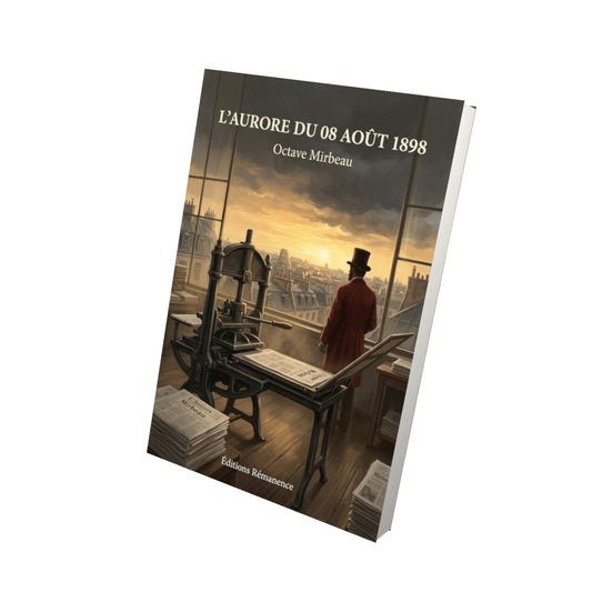 Livre L’Aurore du 08 août 1898 par Octave Mirbeau - Vue 3D - Editions Remanence