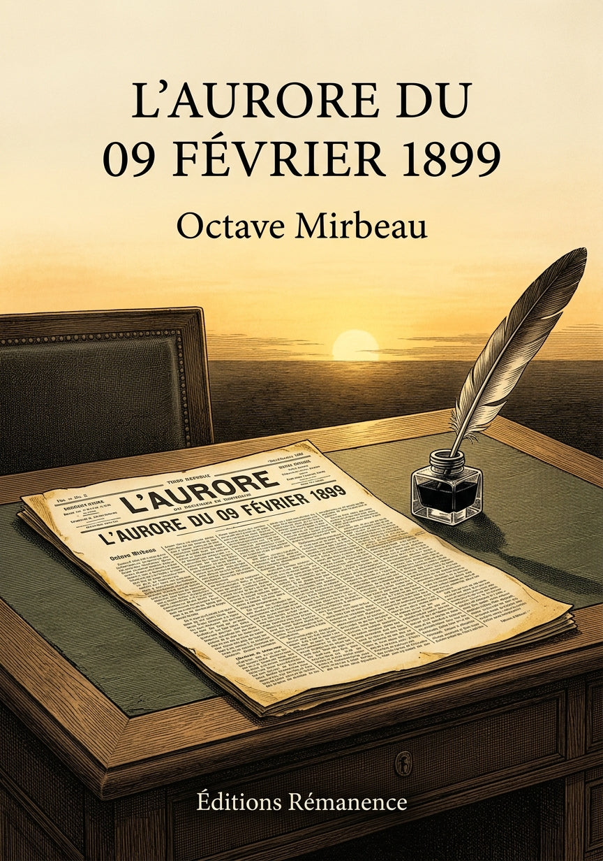 Livre L’Aurore du 09 février 1899 par Octave Mirbeau - Couverture - Editions Remanence