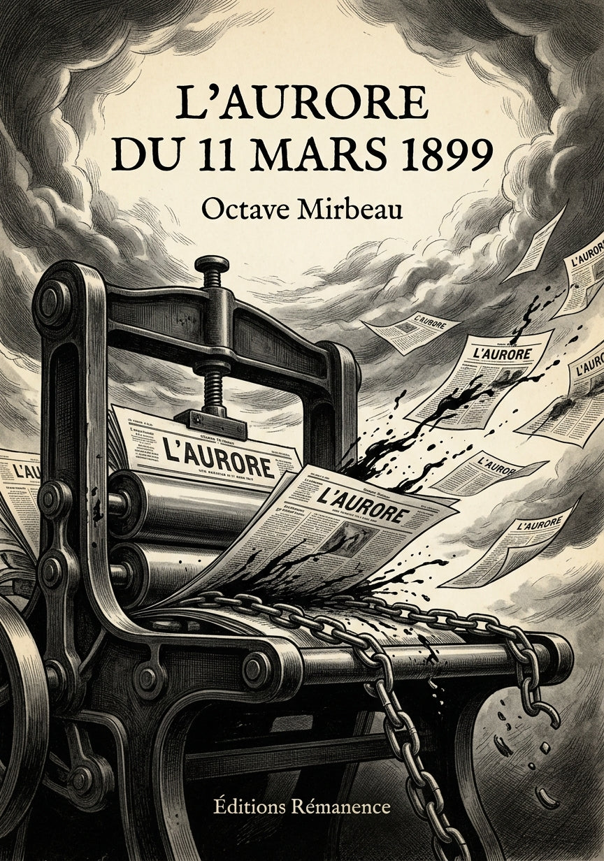 Livre L’Aurore du 11 mars 1899 par Octave Mirbeau - Couverture - Editions Remanence