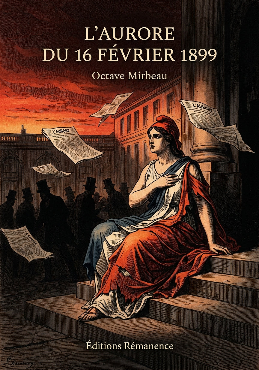 Livre L’Aurore du 16 février 1899 par Octave Mirbeau - Couverture - Editions Remanence