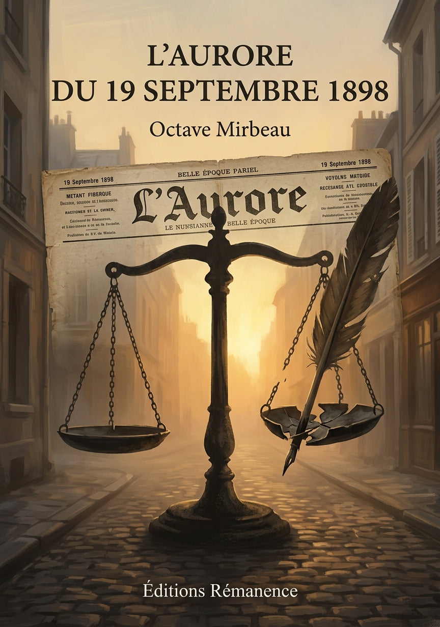 Livre L’Aurore du 19 septembre 1898 par Octave Mirbeau - Couverture - Editions Remanence