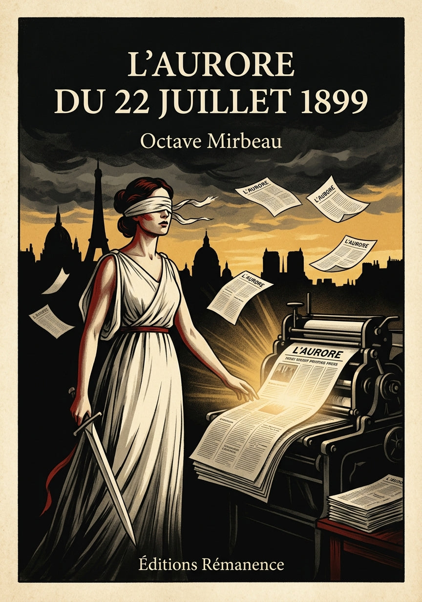 Livre L’Aurore du 22 juillet 1899 par Octave Mirbeau - Couverture - Editions Remanence