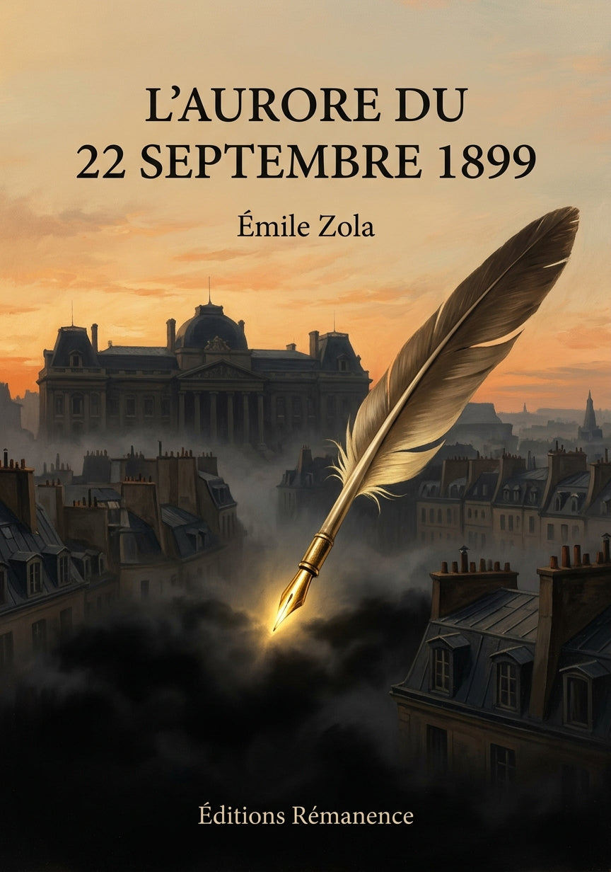 Livre L’Aurore du 22 septembre 1899 par Émile Zola - Couverture - Editions Remanence