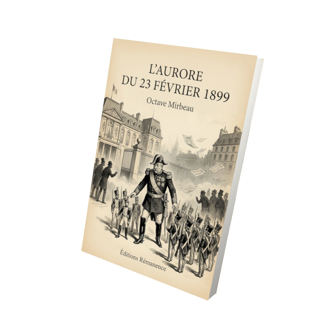 Livre L’Aurore du 23 février 1899 par Octave Mirbeau - Vue 3D - Editions Remanence