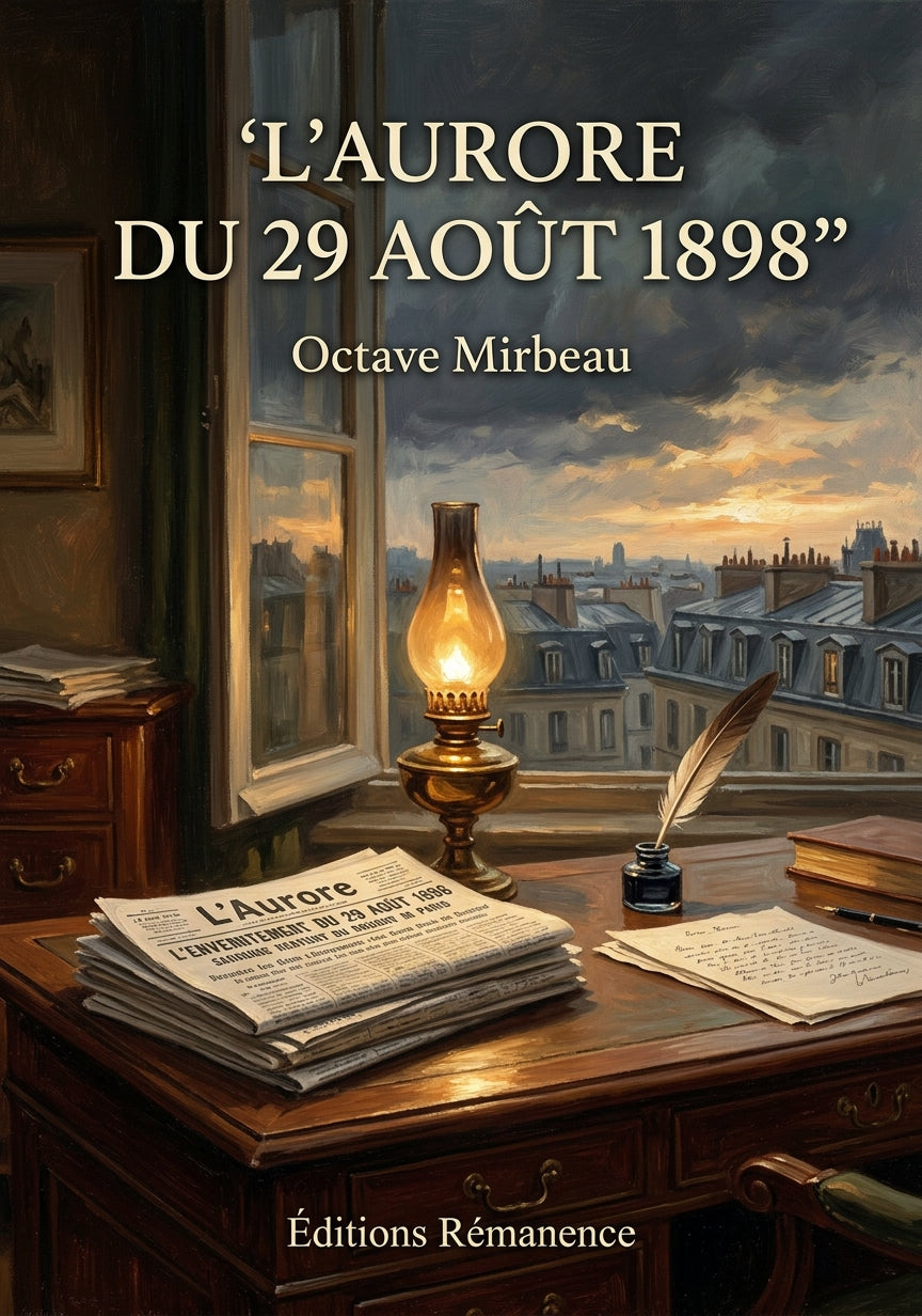 Livre L’Aurore du 29 août 1898 par Octave Mirbeau - Couverture - Editions Remanence