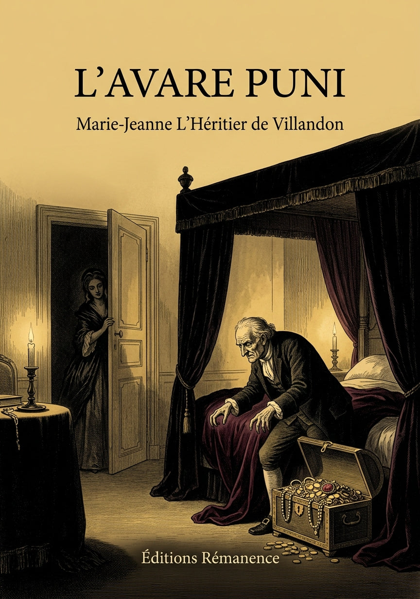 Livre L’Avare puni par Marie-Jeanne L’Héritier de Villandon - Couverture - Editions Remanence