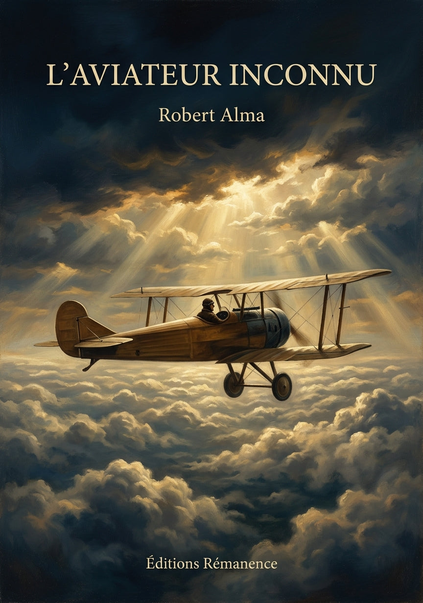 Livre L’Aviateur inconnu par Robert Alma - Couverture - Editions Remanence