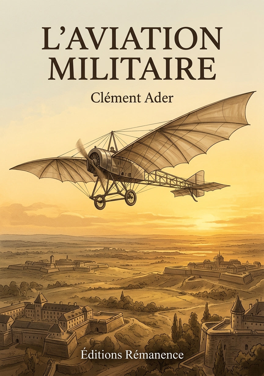 Livre L’aviation militaire par Clément Ader - Couverture - Editions Remanence