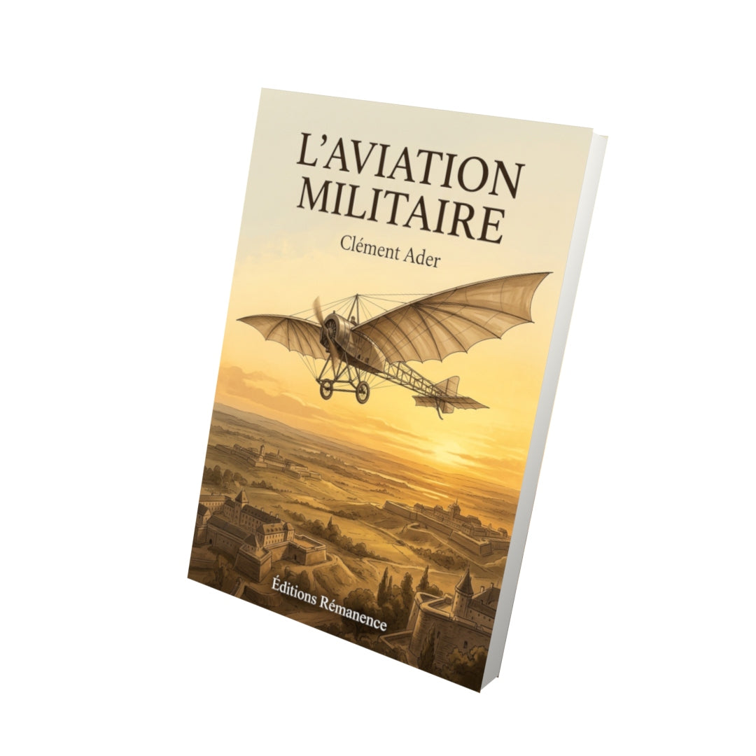 Livre L’aviation militaire par Clément Ader - Vue 3D - Editions Remanence