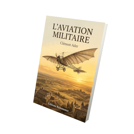 Livre L’aviation militaire par Clément Ader - Vue 3D - Editions Remanence