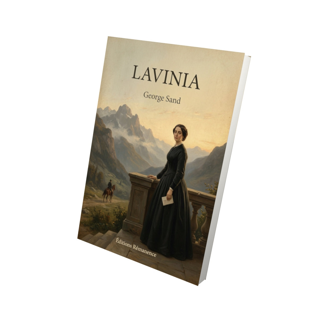 Livre Lavinia - George Sand - Vue 3D - Editions Remanence