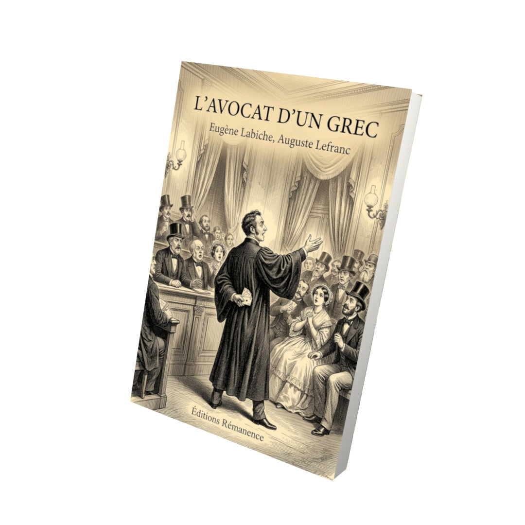 Livre L’Avocat d’un grec par Eugène Labiche, Auguste Lefranc - Vue 3D - Editions Remanence