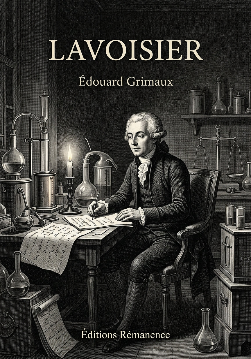 Livre Lavoisier par Édouard Grimaux - Couverture - Editions Remanence