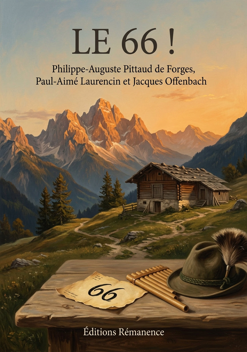 Livre Le 66 ! par Philippe-Auguste Pittaud de Forges, Paul-Aimé Laurencin et Jacques Offenbach - Couverture - Editions Remanence
