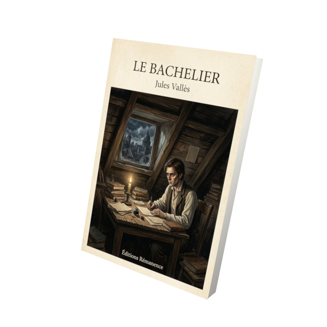Livre Le bachelier - Jules Vallès - Vue 3D - Editions Remanence