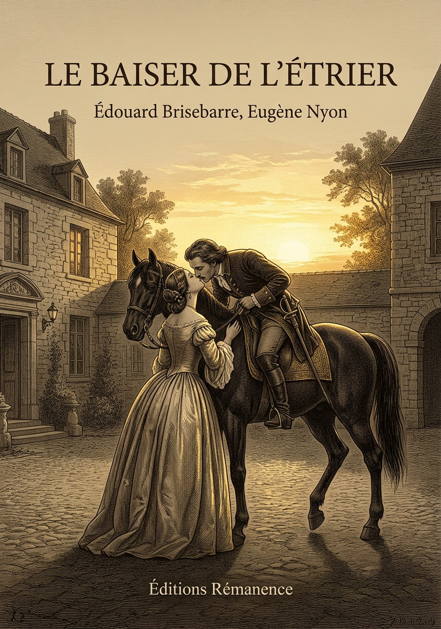 Livre Le Baiser de l’étrier par Édouard Brisebarre, Eugène Nyon - Couverture - Editions Remanence