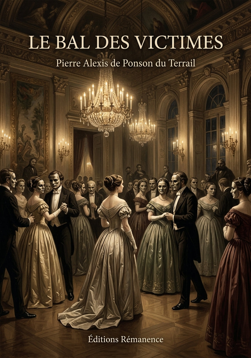 Livre Le Bal des victimes par Pierre Alexis de Ponson du Terrail - Couverture - Editions Remanence