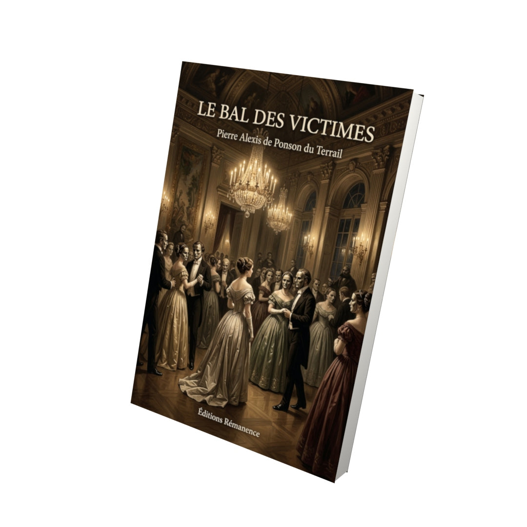 Livre Le Bal des victimes par Pierre Alexis de Ponson du Terrail - Vue 3D - Editions Remanence