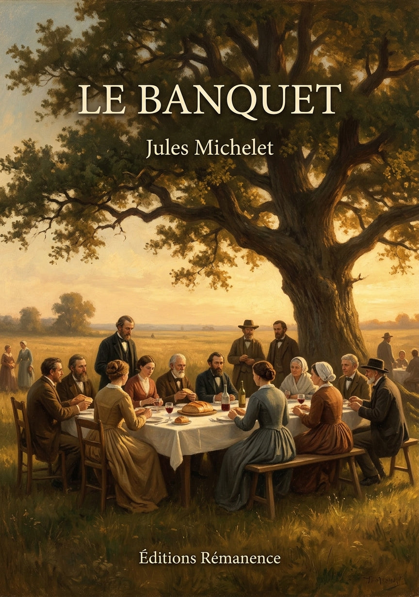 Livre Le Banquet par Jules Michelet - Couverture - Editions Remanence