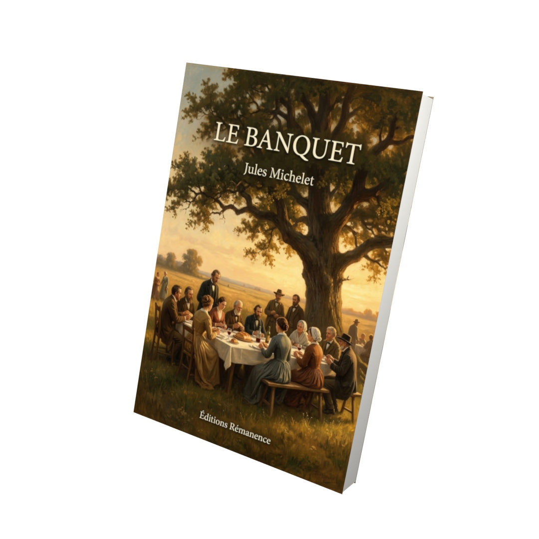 Livre Le Banquet par Jules Michelet - Vue 3D - Editions Remanence