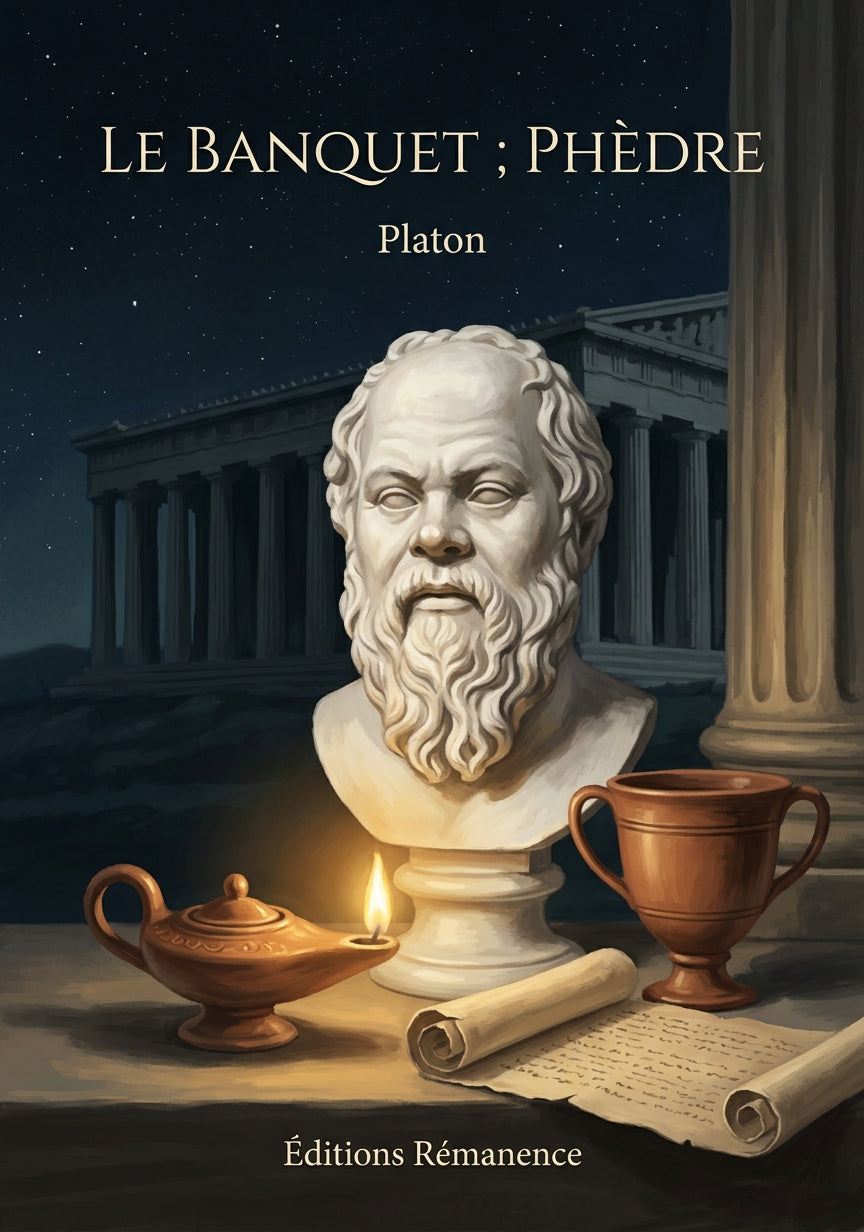 Livre Le Banquet ; Phèdre par Platon - Couverture - Editions Remanence