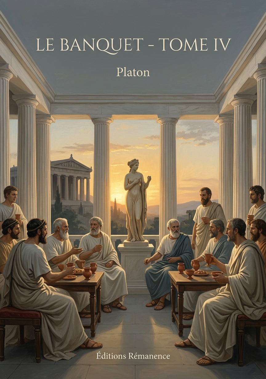 Livre Le Banquet - Tome IV par Platon - Couverture - Editions Remanence