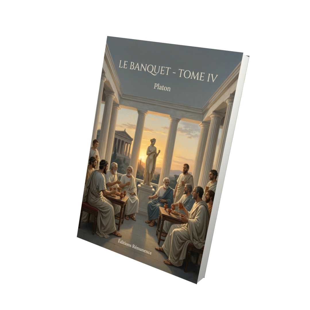 Livre Le Banquet - Tome IV par Platon - Vue 3D - Editions Remanence