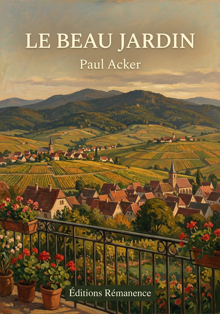 Livre Le Beau jardin par Paul Acker - Couverture - Editions Remanence