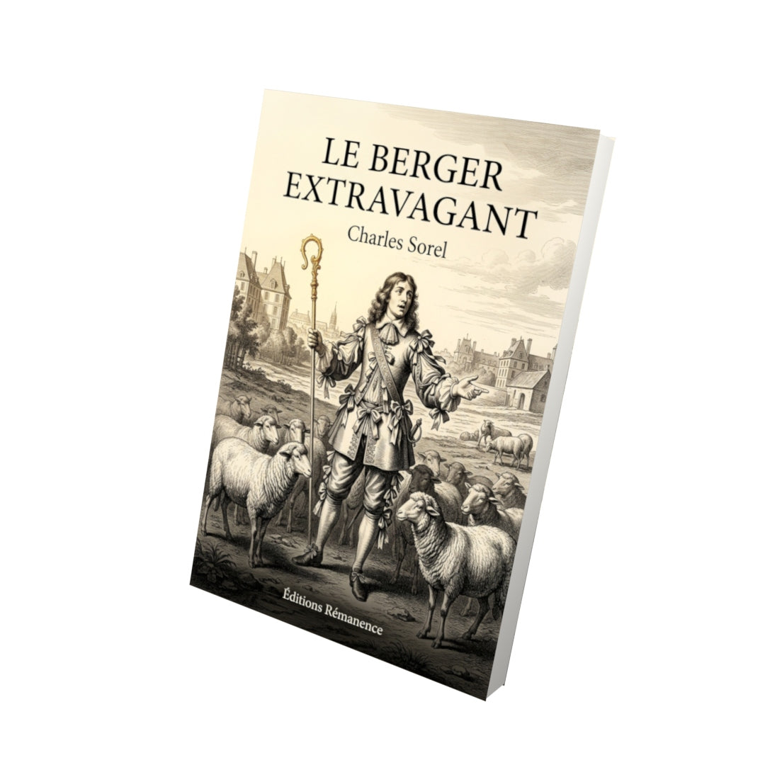 Livre Le Berger extravagant par Charles Sorel - Vue 3D - Editions Remanence