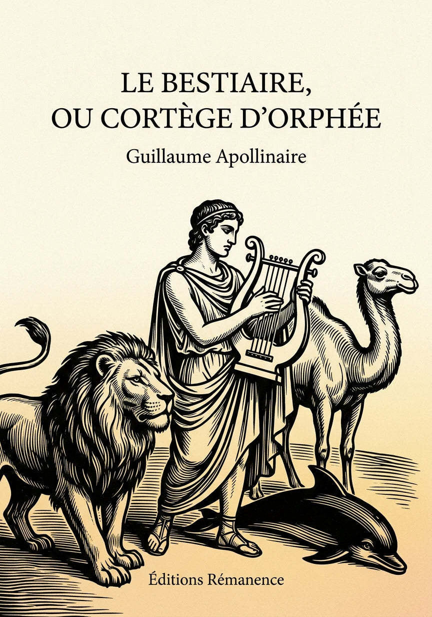 Livre Le Bestiaire, ou Cortège d’Orphée par Guillaume Apollinaire - Couverture - Editions Remanence