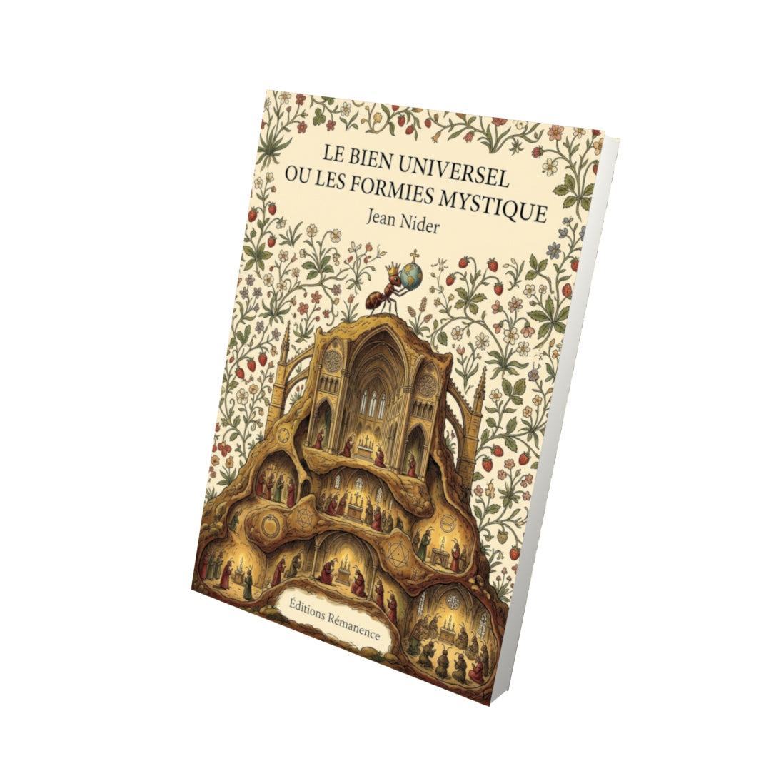 Livre Le bien universel ou les formies mystique par Jean Nider - Vue 3D - Editions Remanence