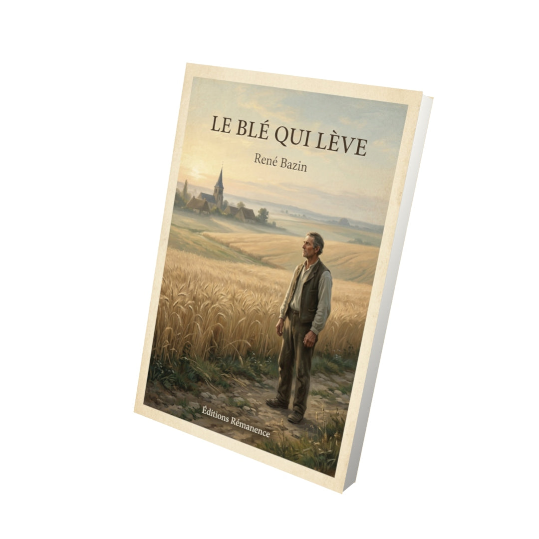 Livre Le Blé qui lève - René Bazin - Vue 3D - Editions Remanence